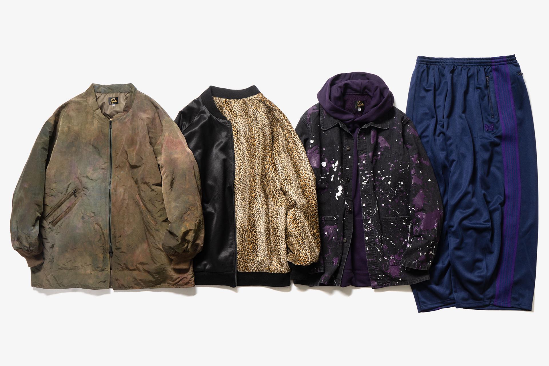 needles stand collar down coat