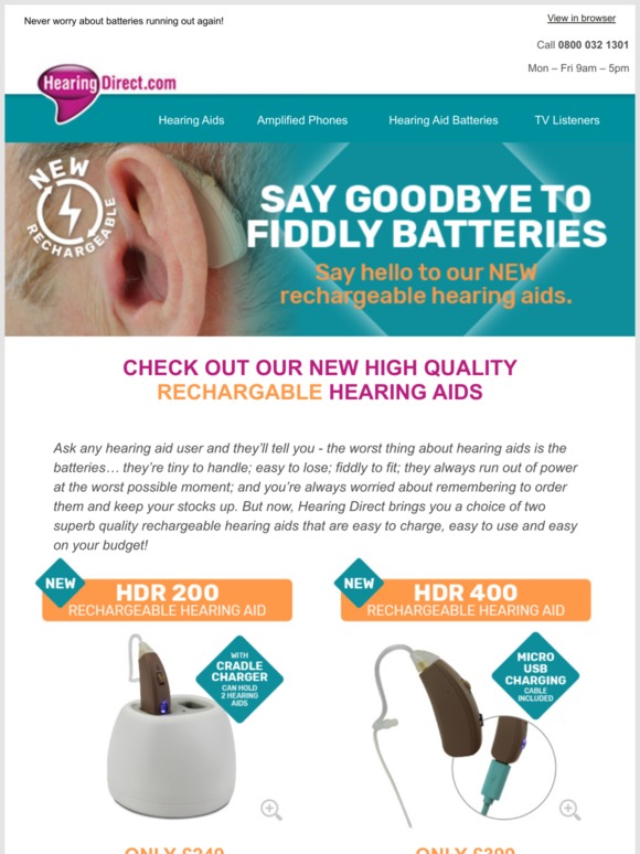 Hearing Direct Introducing Our NEW Rechargeable Hearing Aids Milled