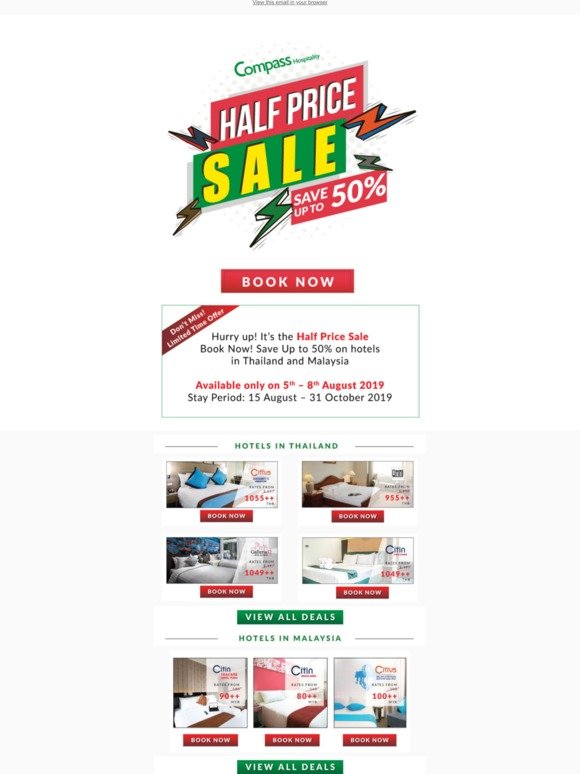 Half Price Sale 🔥 50% Off 🔥 Only 3 Days Left!