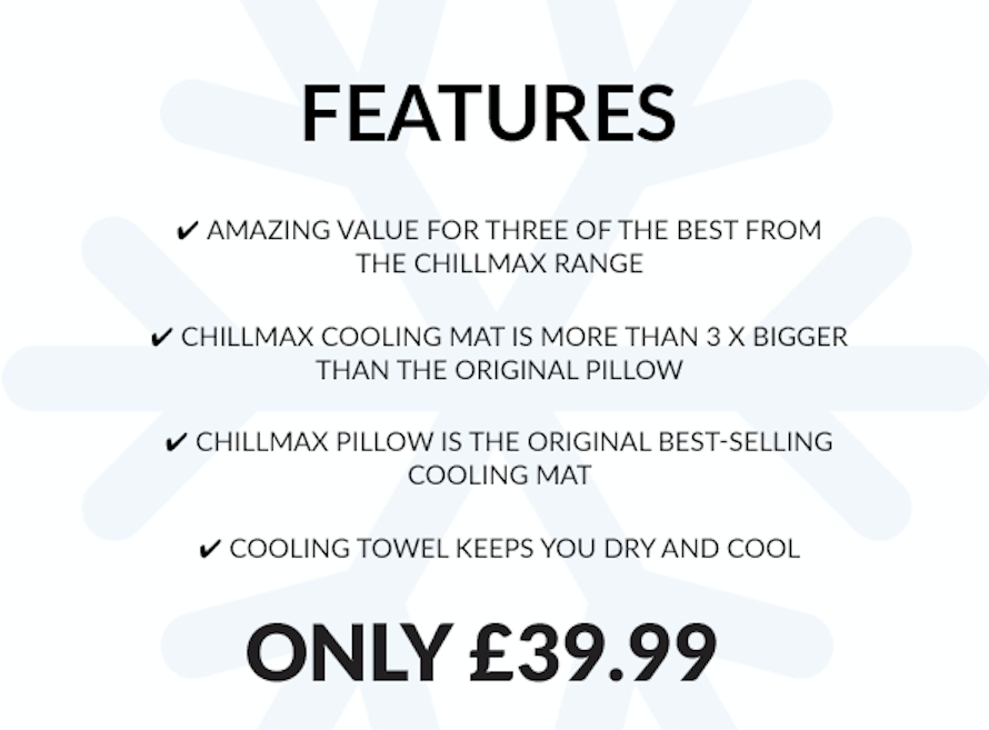 jml chillmax pillow the range