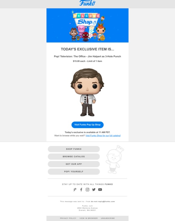 funko item number