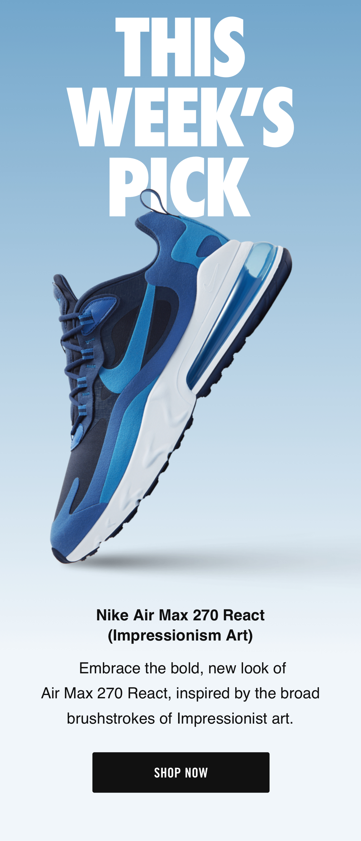 nike 270 react impressionism