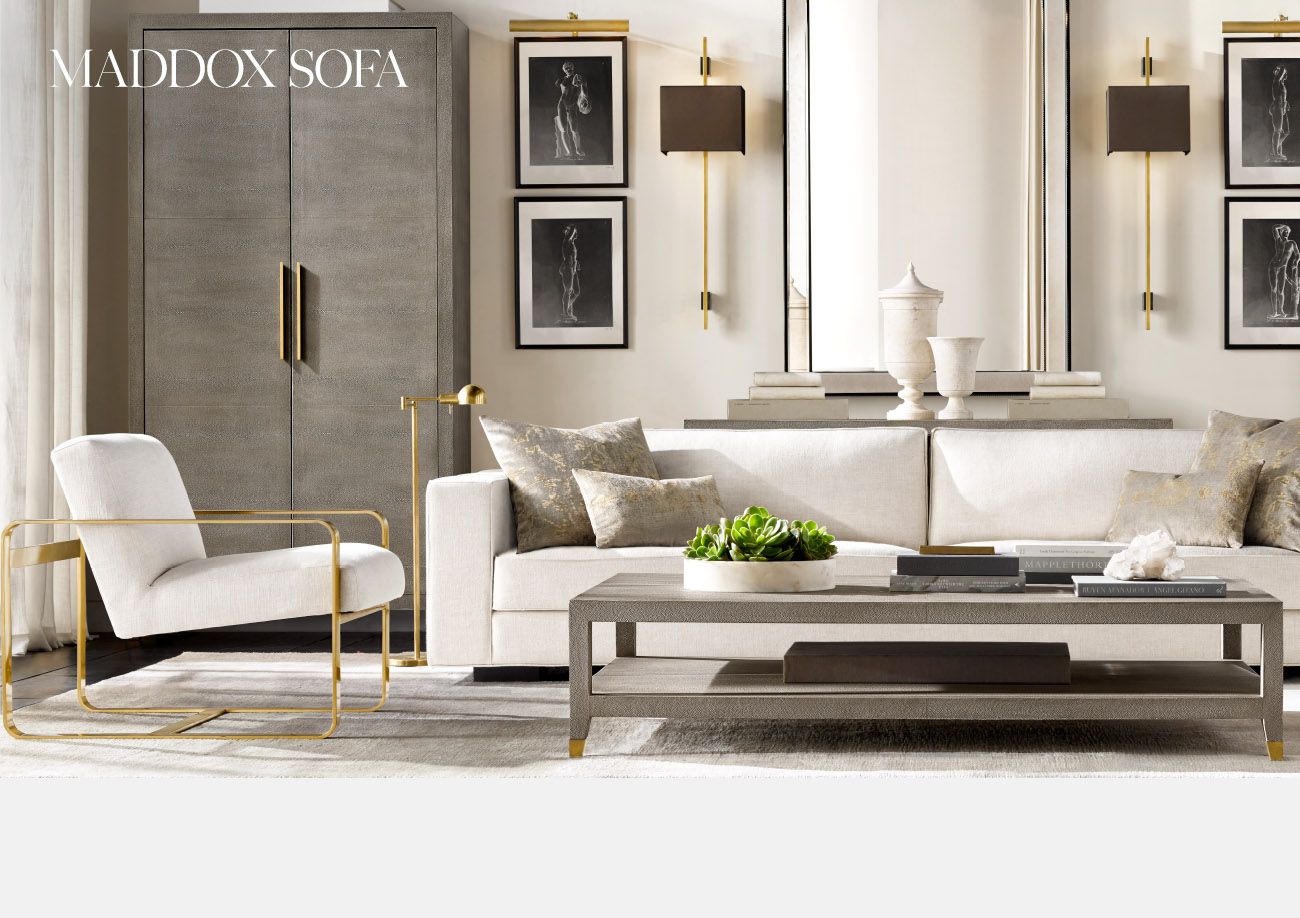 Restoration Hardware: The Maddox Sofa Collection. Now in a Slim-Arm ...