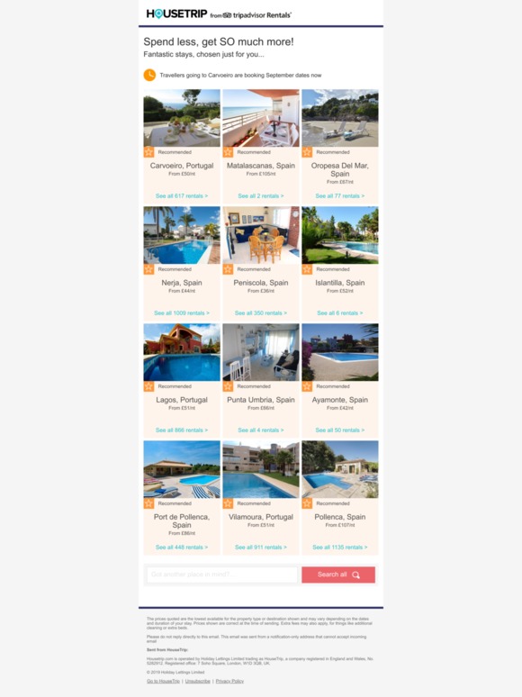 Carvoeiro inspiration – your perfect place from £50/nt