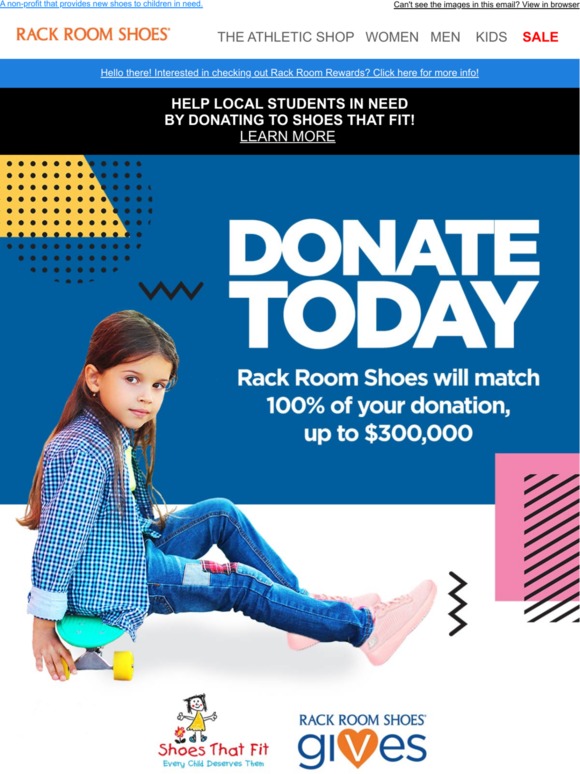 rack room shoes student discount