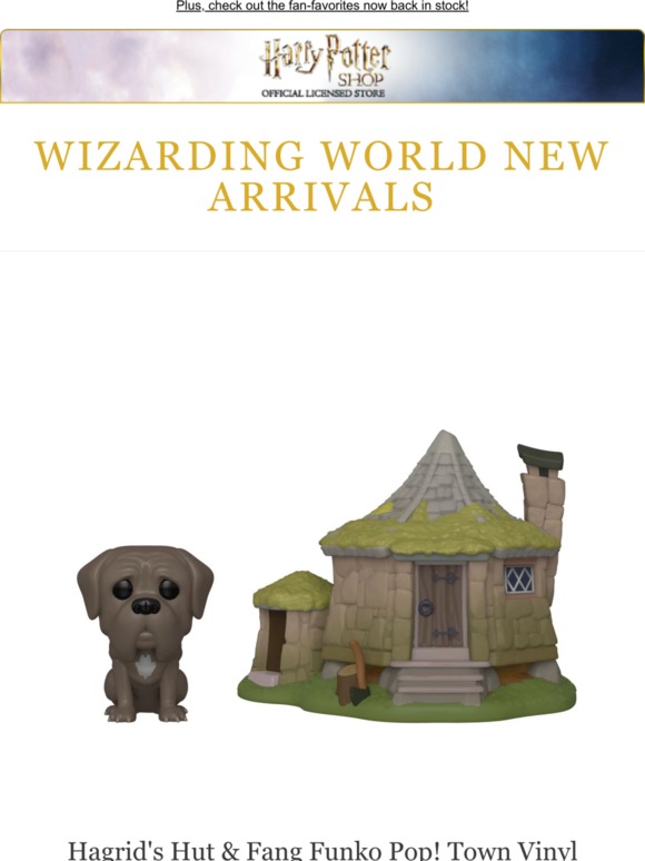 hagrid's hut with fang funko