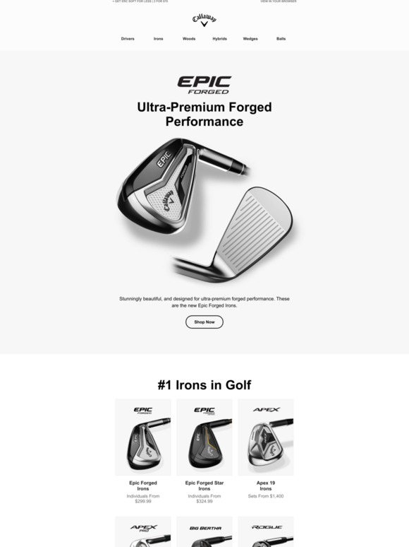 Callaway Golf Choose Your Irons With Our Selector Tool Milled