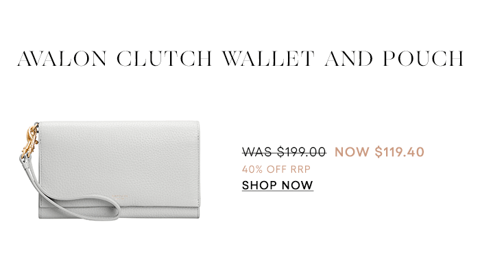avalon clutch wallet and pouch