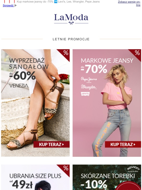 Wyprzedaż sandałów do -60% ✂---  Skusisz się?