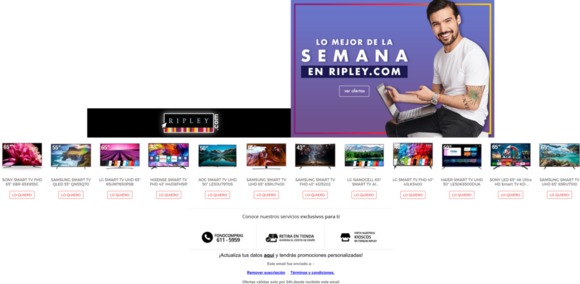 📺¡Los mejores televisores de la semana en Ripley.com!