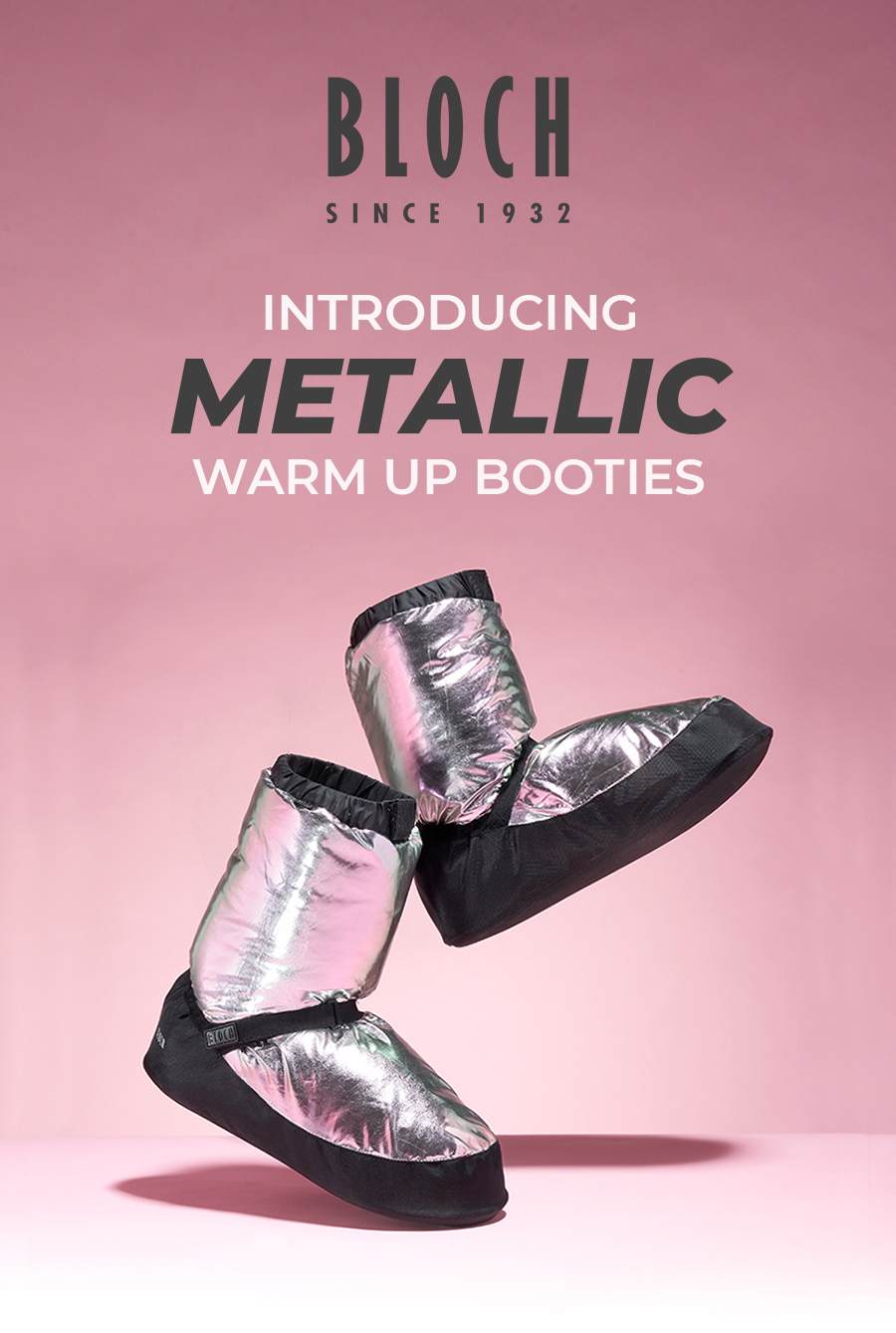 bloch metallic warm up booties