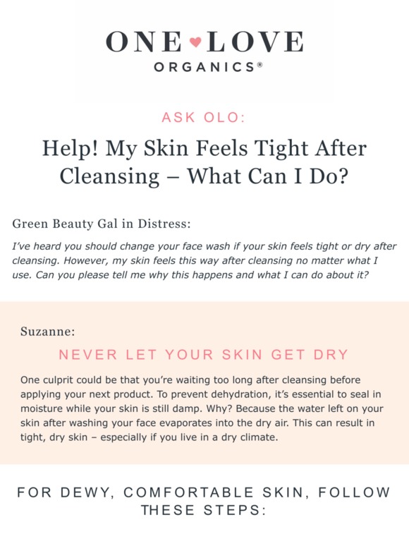 skin tight after cleansing