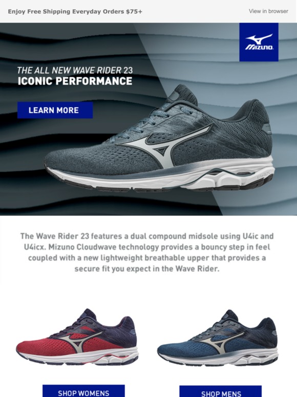 mizuno wave rider 23 release