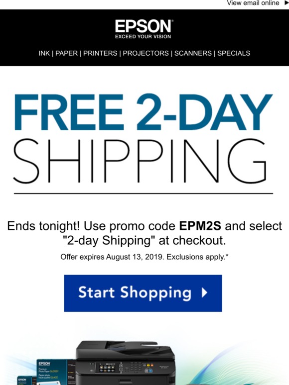 epson printer ink discount code
