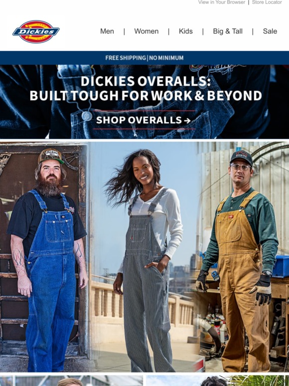 Dickies Overalls Packed With Performance Milled