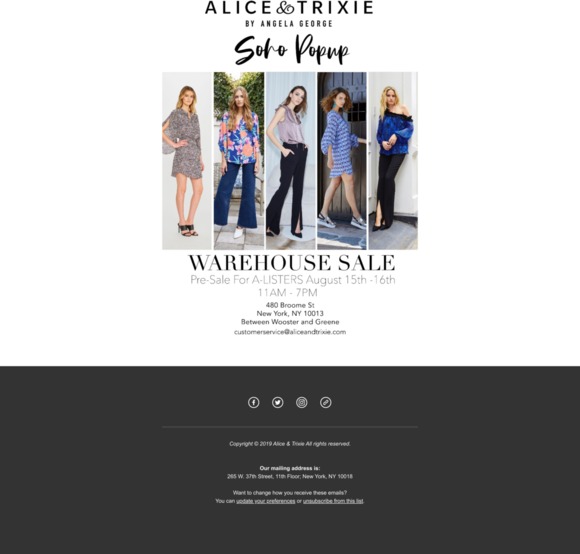 The Sale you Can't Miss at our Soho Pop Up!