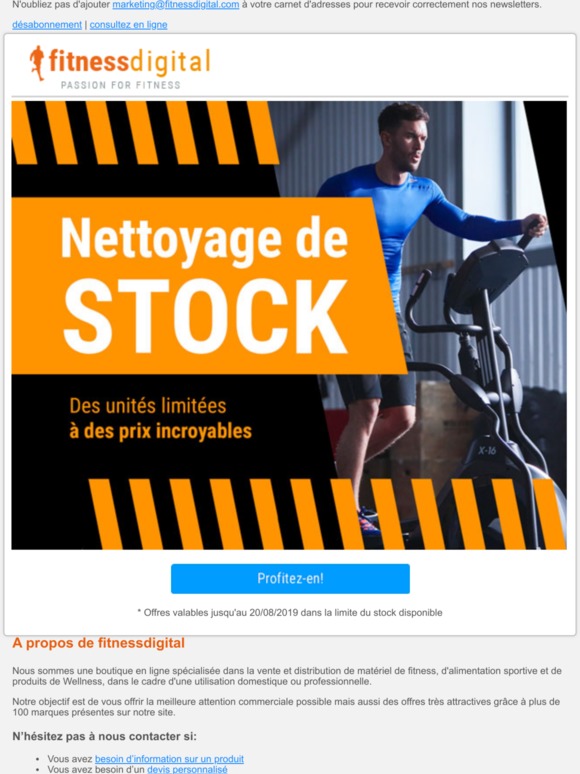 -nettoyage de stock !