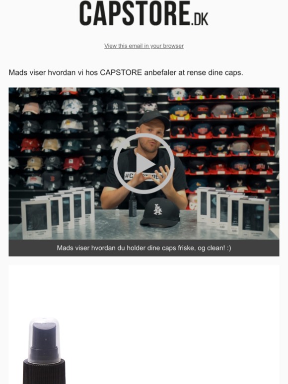 Se hvordan du skal rense dine caps her!