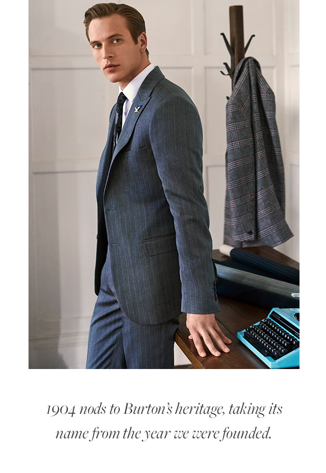 burton pinstripe suit