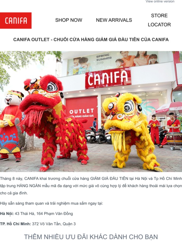 Đừng bỏ lỡ 3 ưu đãi tháng 8 cùng Canifa