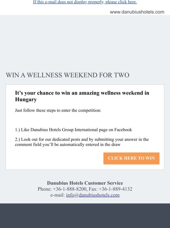 Win a Wellness Week=?UTF-8?Q?end=20for?= Two