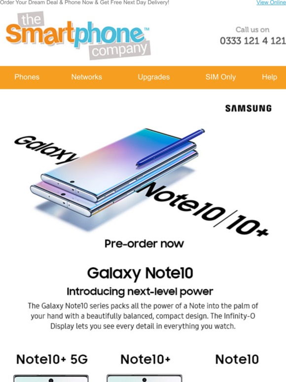 Pre-Order Your Samsung Galaxy Note10 Now!