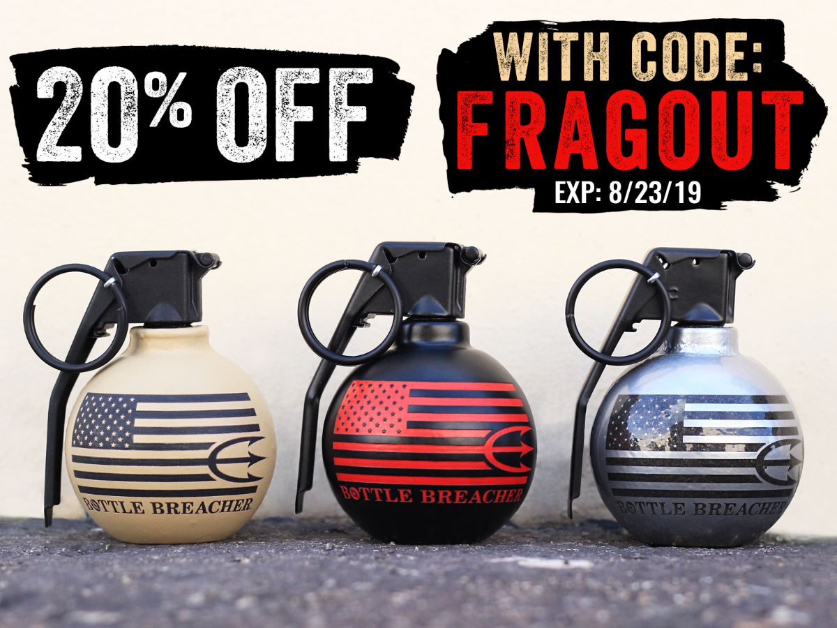 Bottle Breacher Frag Grenade Bottle Opener SALE Milled