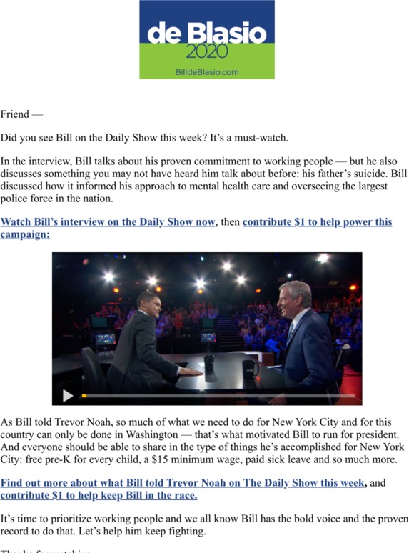 Video: Bill on The Daily Show