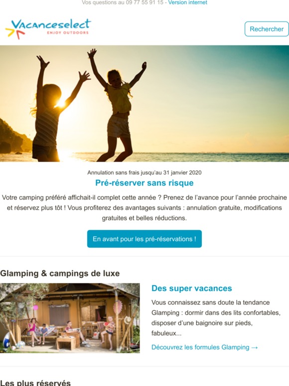 À vous les tarifs de pré-réservations !