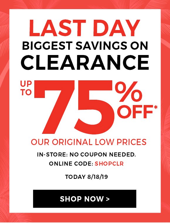 Stein Mart: Last Day -- Up To 75% Off Clearance + Sale Saving | Milled