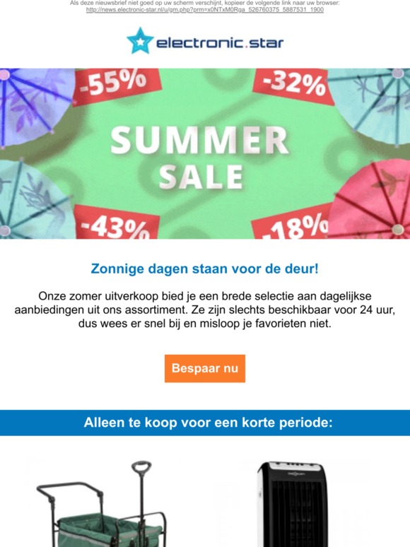 Het is tijd! Mis de zomer uitverkoop niet!