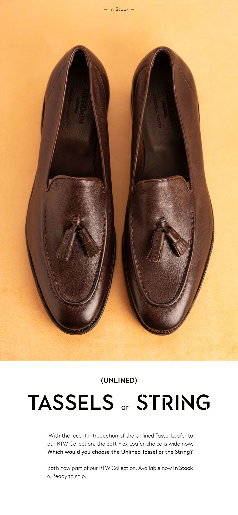 meermin string loafer