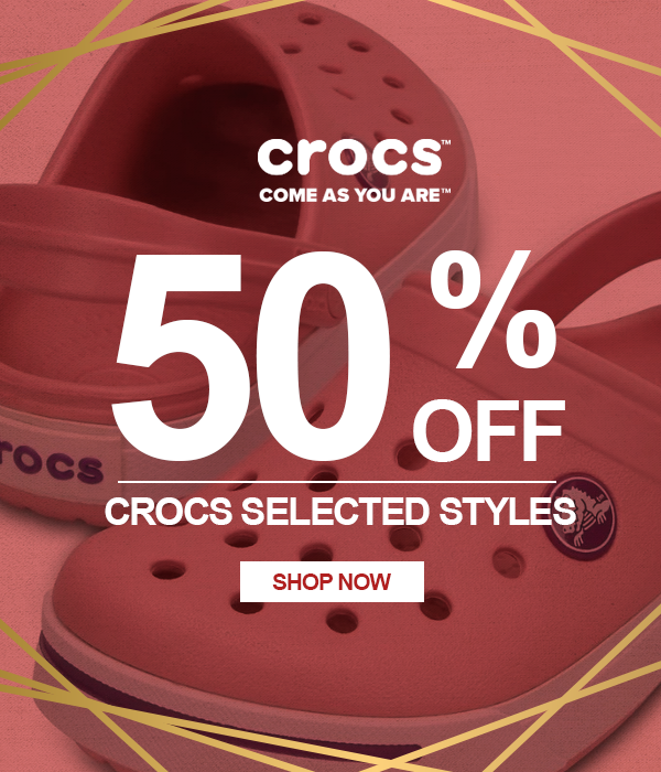 crocs 50 off