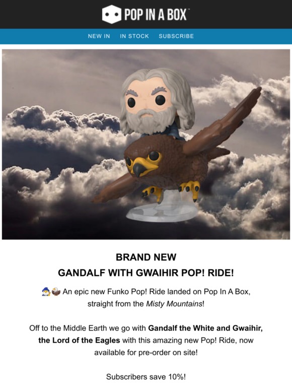 funko pop gandalf on gwaihir