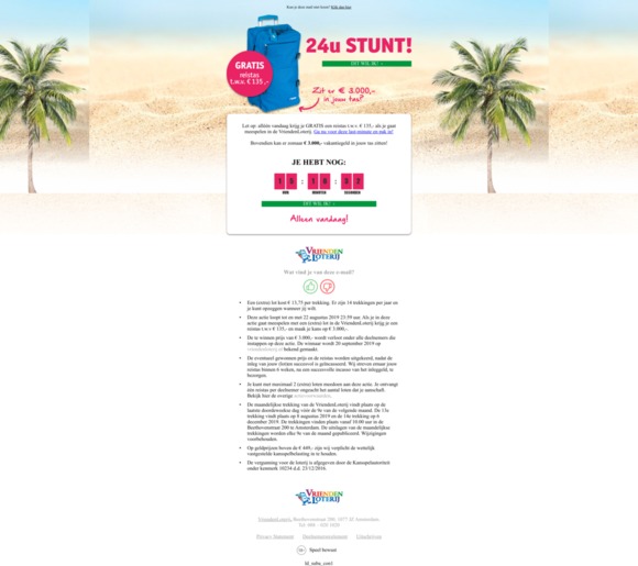 Tot 23:59u: gratis cadeau voor jou