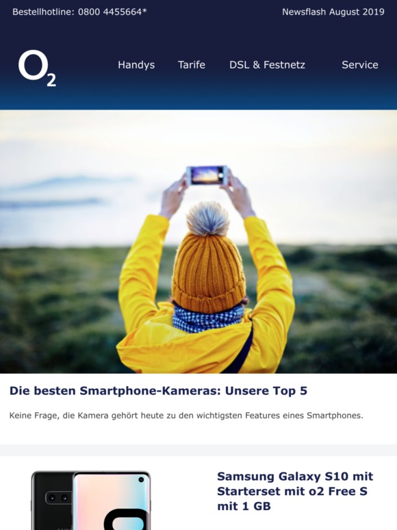 Die beliebtesten o2 Produkte und Features im August