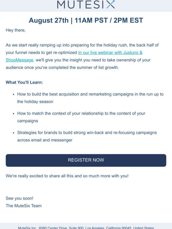 [Free Live Event] Getting your whole funnel right on Black Friday