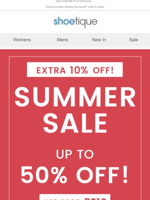 Half Price Sale + Get An Extra 10% Off This Weekend! 🌞