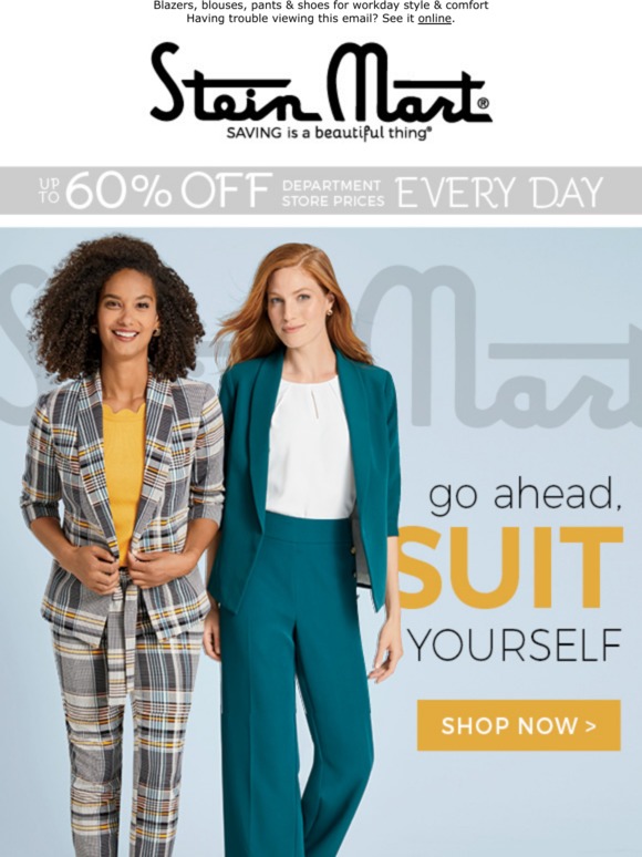 stein mart women's pant suits