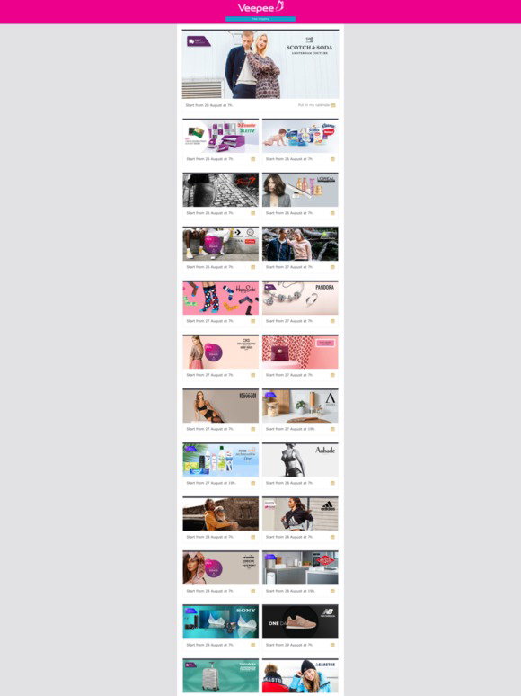 Vente-Exclusive NL: This week: Scotch \u0026 Soda, Esselte \u0026 Leitz, Huggies,  Kleenex \u0026 Scottex, Seven7 LA, L'Oréal Professionnel, Peak Mountain, Happy  Socks, Pandora, Kate Spade, on Veepee | Milled