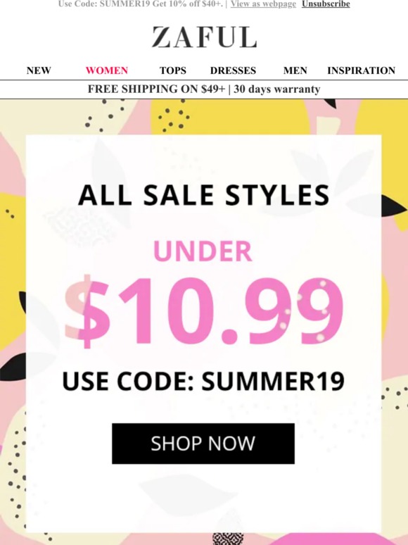 SALE on SALE ! Up to 60% OFF + Extra 10% OFF
