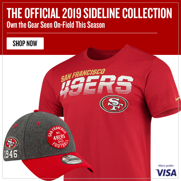 san francisco 49ers sideline gear