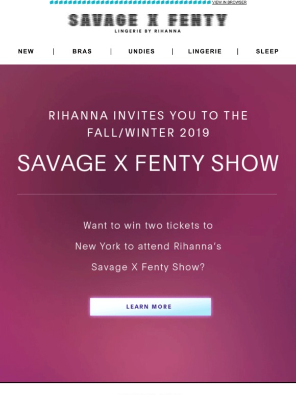 Savage X Fenty Win Tickets To Rihanna S Savage X Fenty Show Live In Nyc Milled