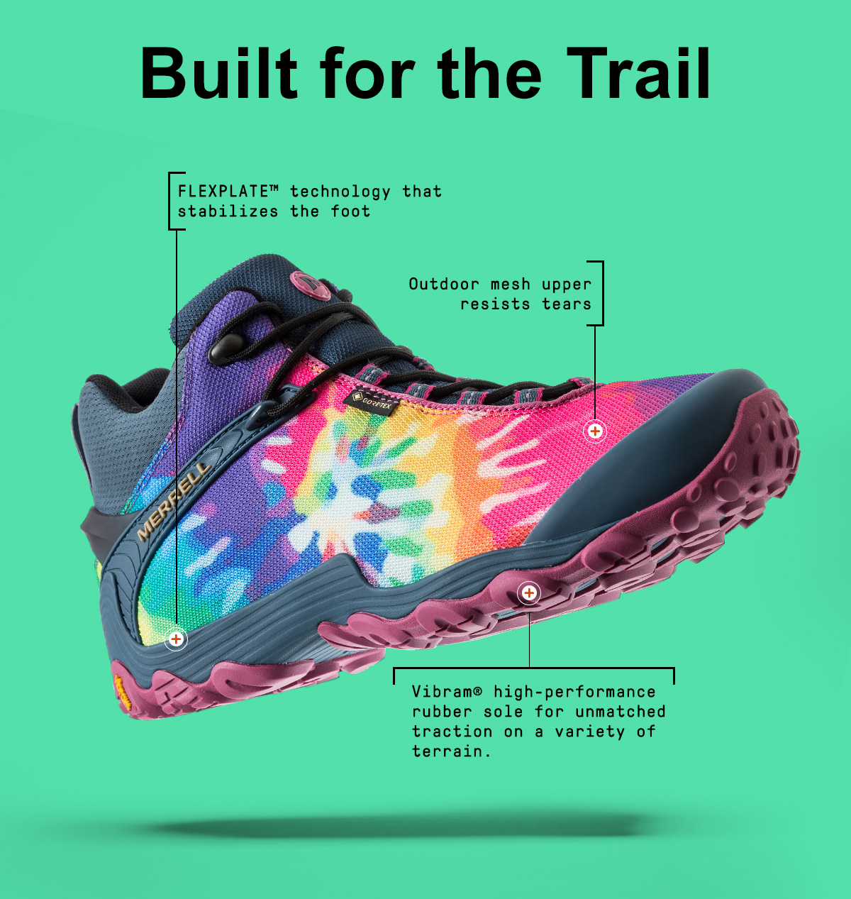 merrell tie dye sneakers