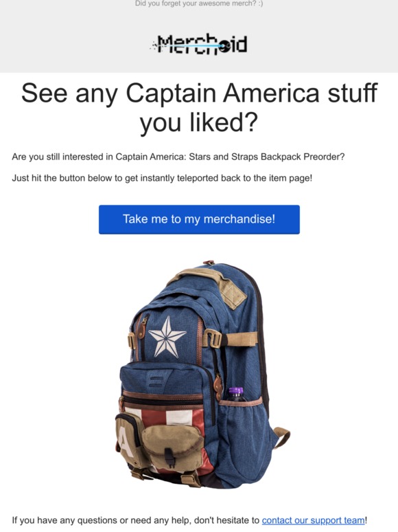 captain america herringbone backpack