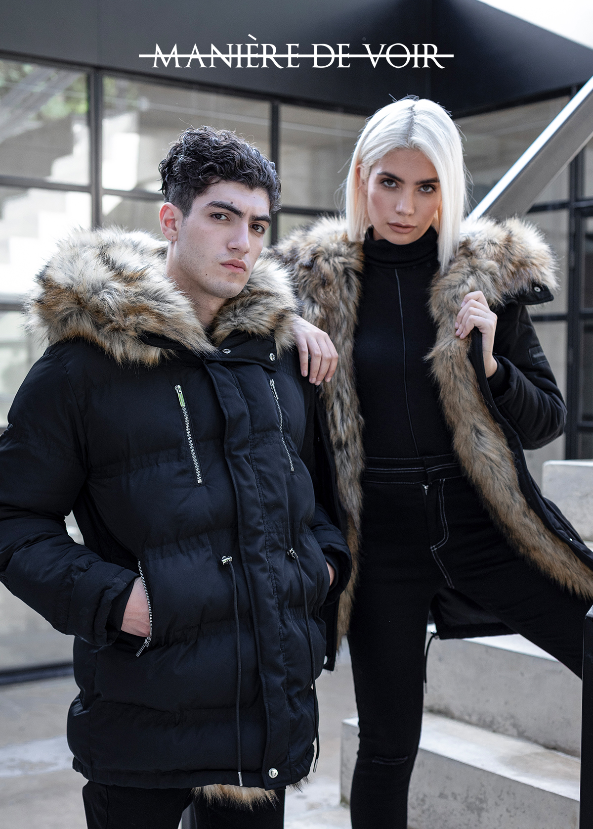 maniere de voir fur lined coat