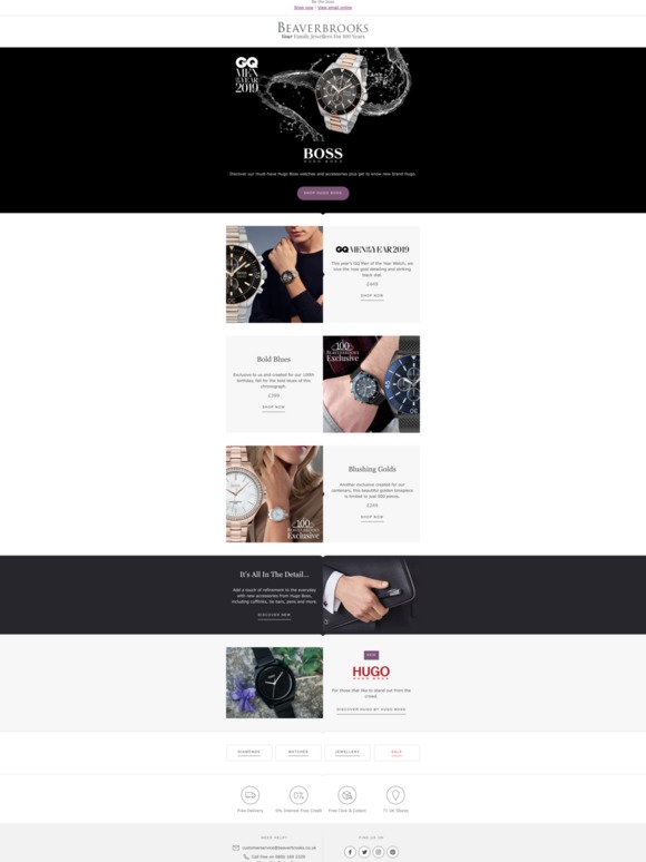 hugo boss beaverbrooks