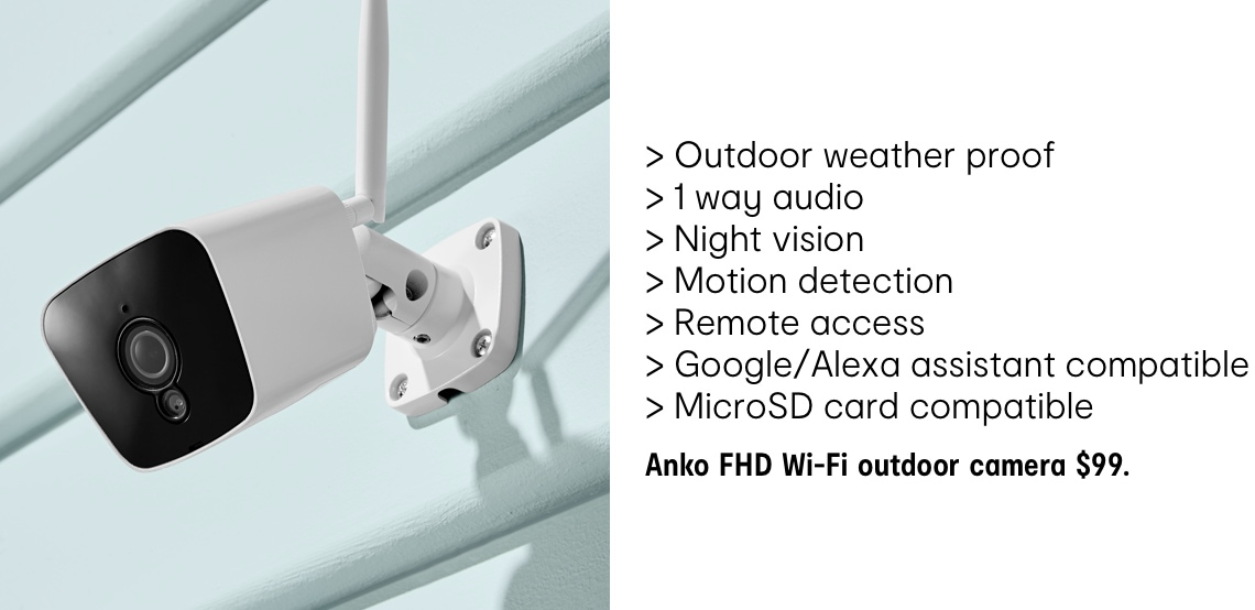 Kmart Australia Smart home security range! Milled