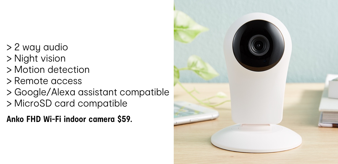 Kmart Australia Smart home security range! Milled