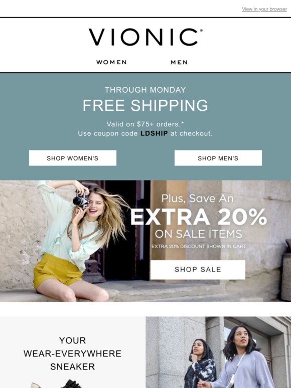 valid vionic coupons